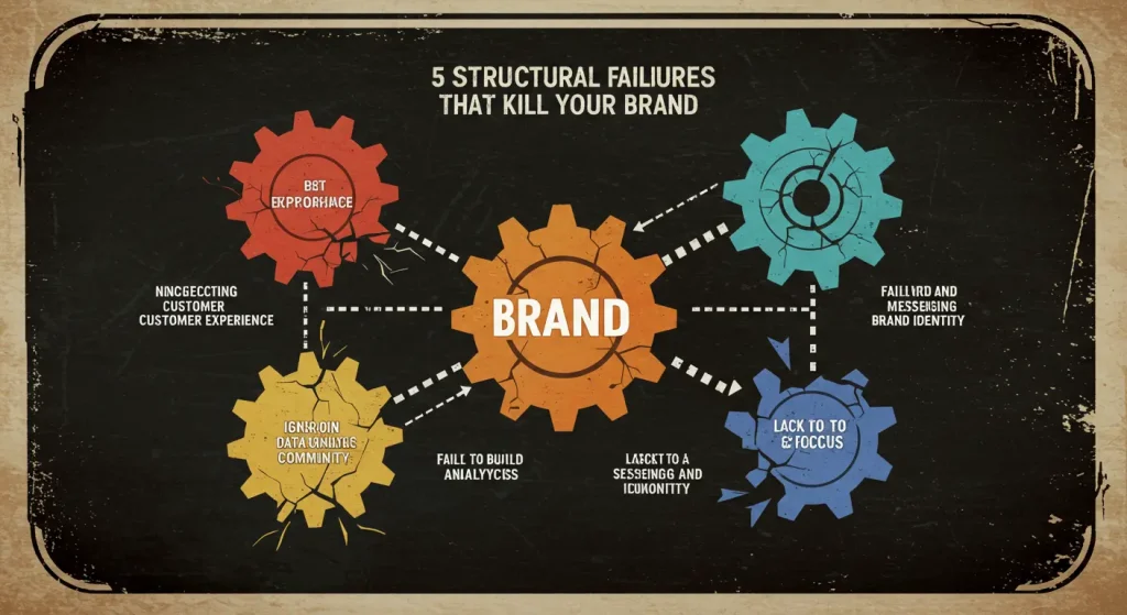 Errores de Marketing que Matan tu Marca (Los 5 Fallos Estructurales)
