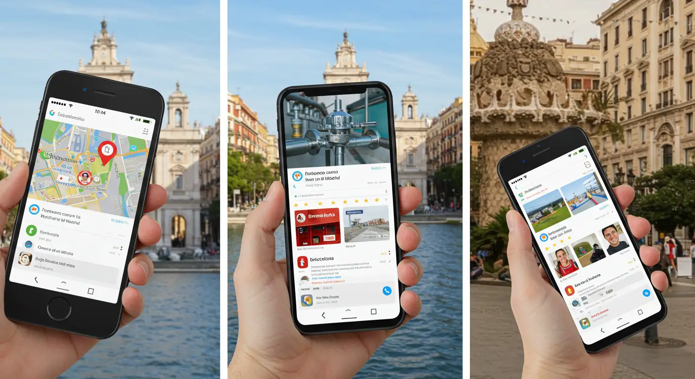 SEO Fontanería Madrid vs Barcelona: Guía Normativa 2025 6 Búsquedas móviles locales de fontanería en España con resultados gelocalizados