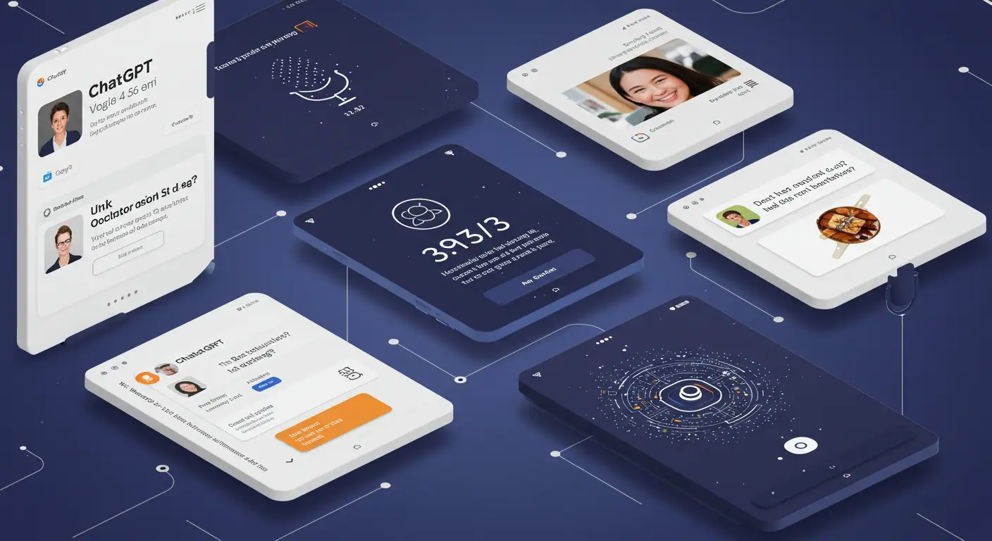 La nueva frontera: aparecer en recomendaciones de IA Interfaces ChatGPT Google Gemini asistentes voz mostrando recomendaciones negocios locales búsquedas conversacionales