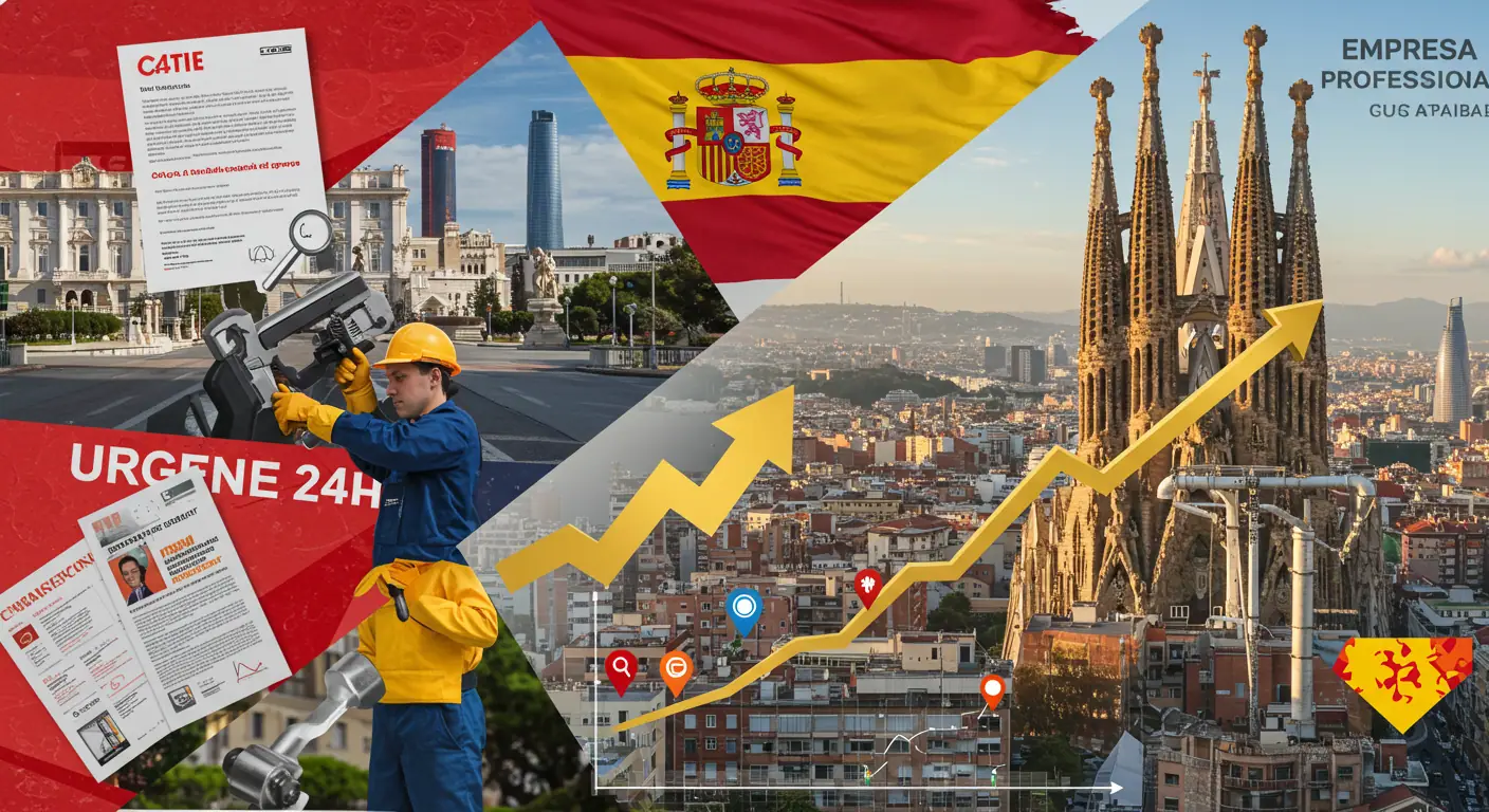 SEO Fontanería Madrid vs Barcelona: Guía Normativa 2025 1 Comparativa SEO fontanería Madrid vs Barcelona con normativas autonómicas y estrategias diferenciadas