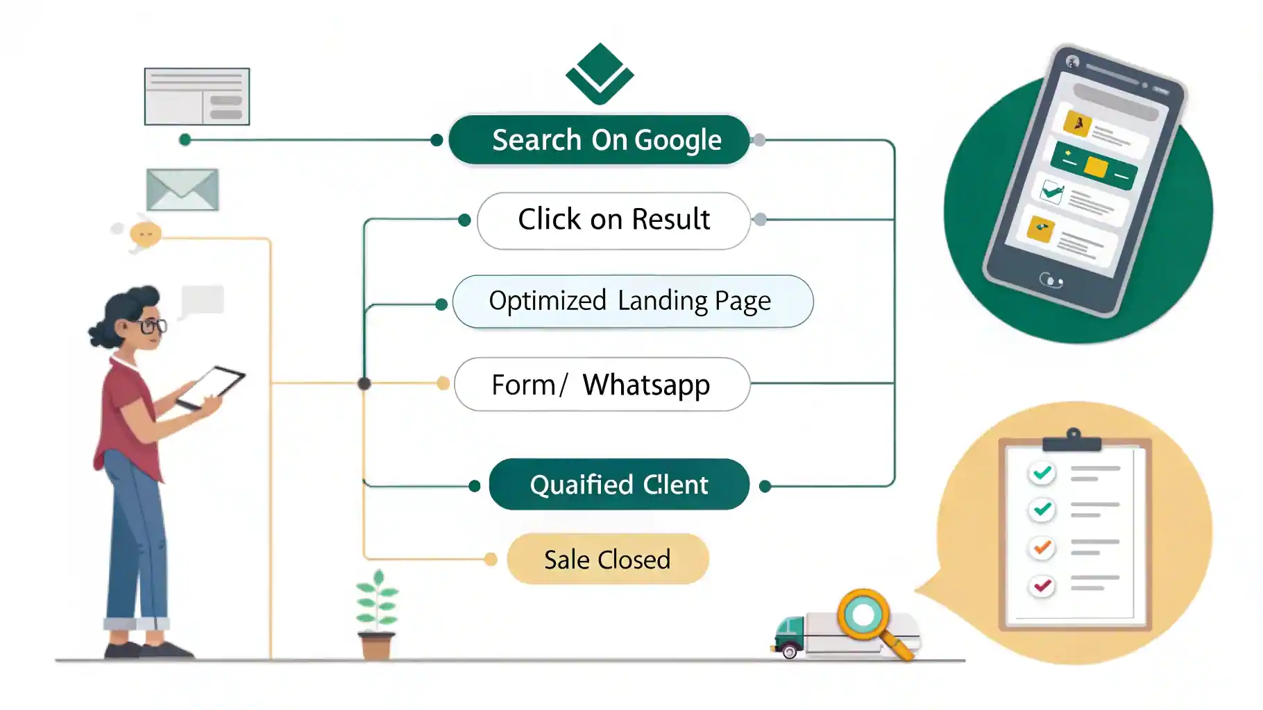 SeoToptal: Presencia Digital 360° | Tu Sistema de Autoridad y Crecimiento - Español 4 Customer journey SEO desde búsqueda hasta conversión para PYMEs y negocios locales