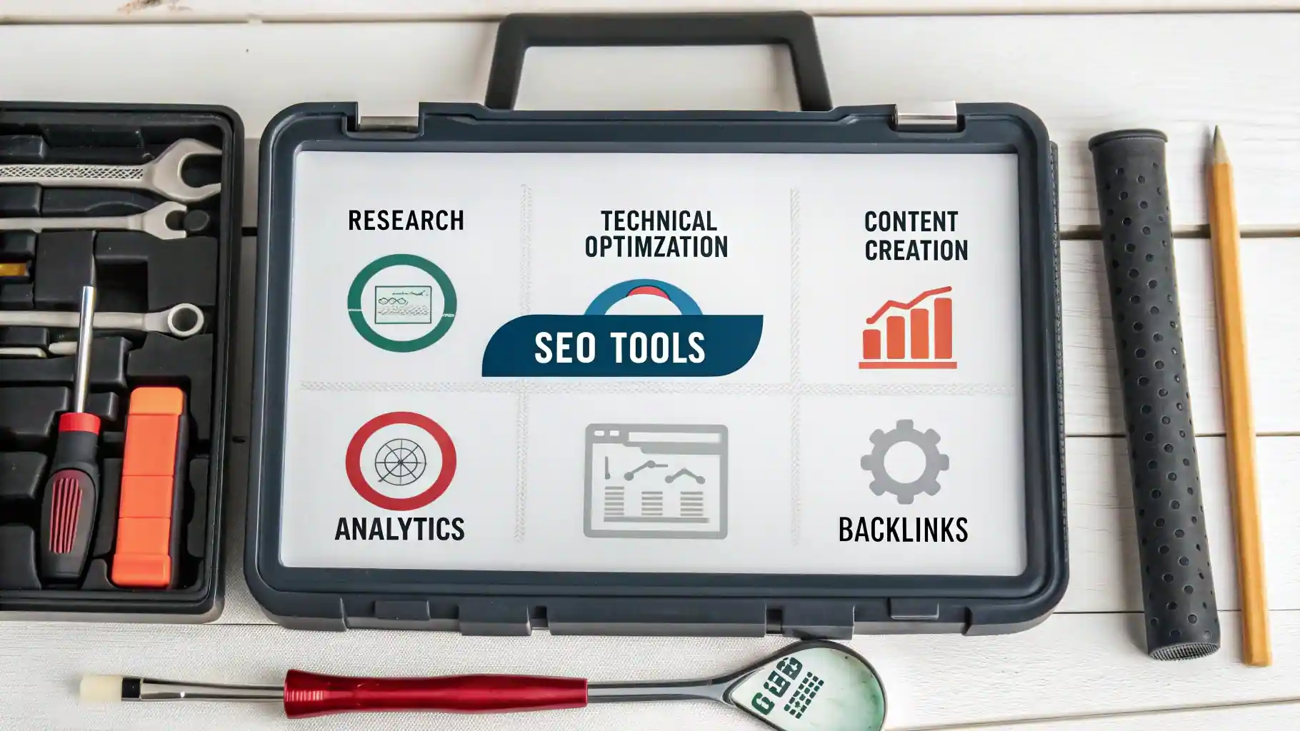 Guía de SEO para PYMEs | Estrategias Efectivas 4 Kit de herramientas SEO esenciales para PYMEs